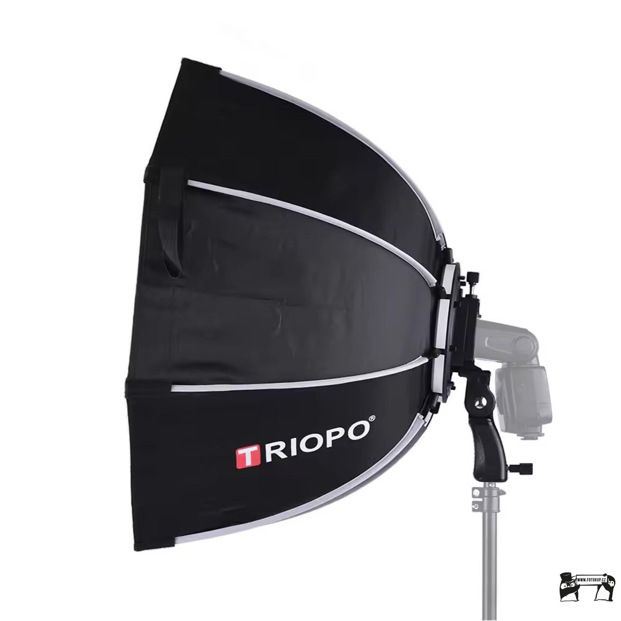 Triopo KS2-65 softbox s rukojetí – 65 cm difuzér pro externí blesky, speedlite a studiová světla
