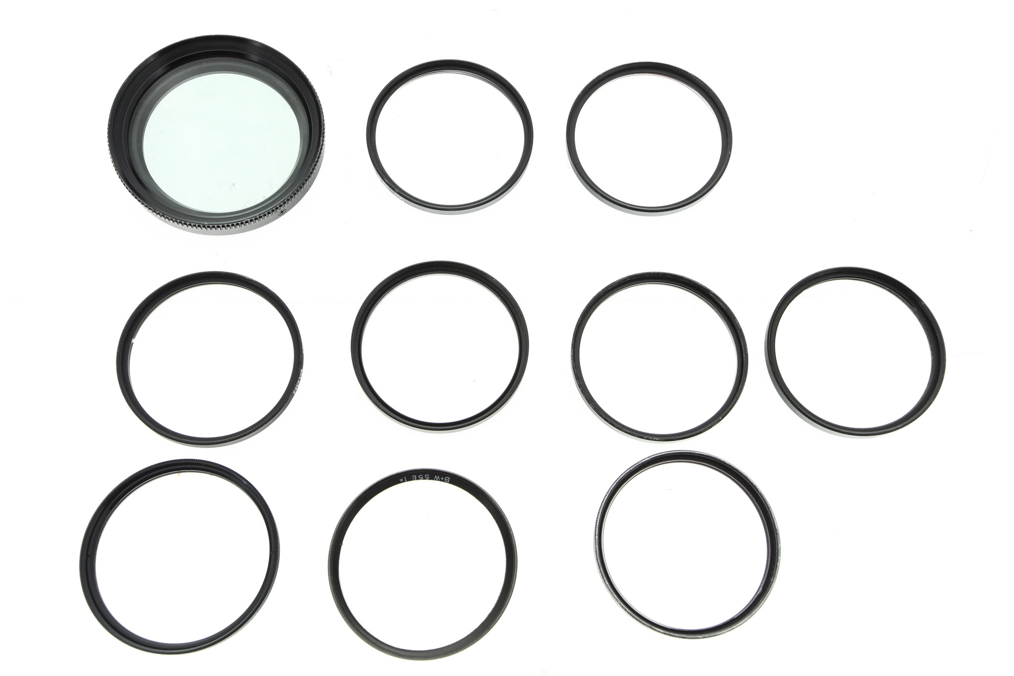Filtry mix. 10ks 55mm bazar
