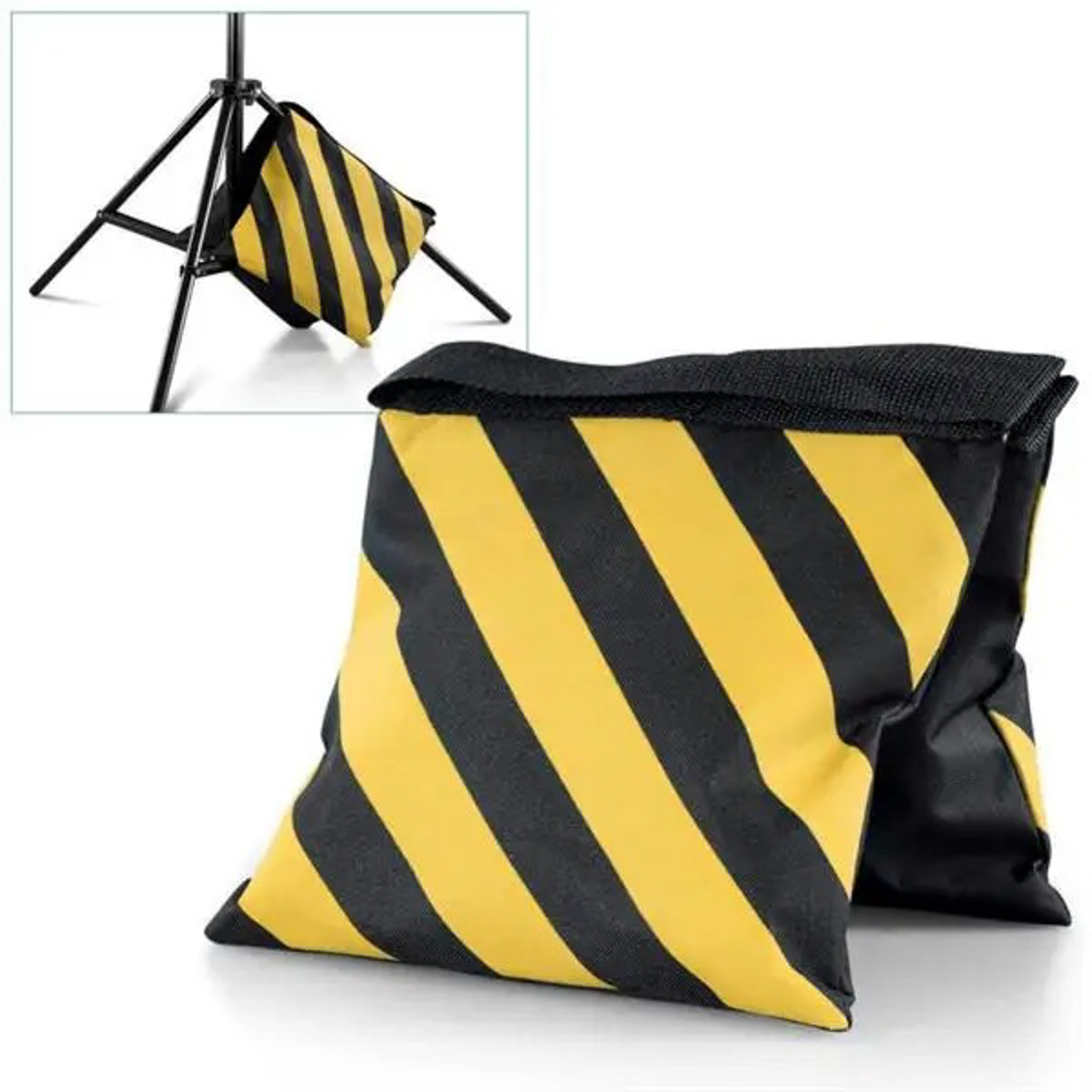 Závaží pro stativy a fotografické stojany – 25 × 22 cm, 145 g, žluto-černé
