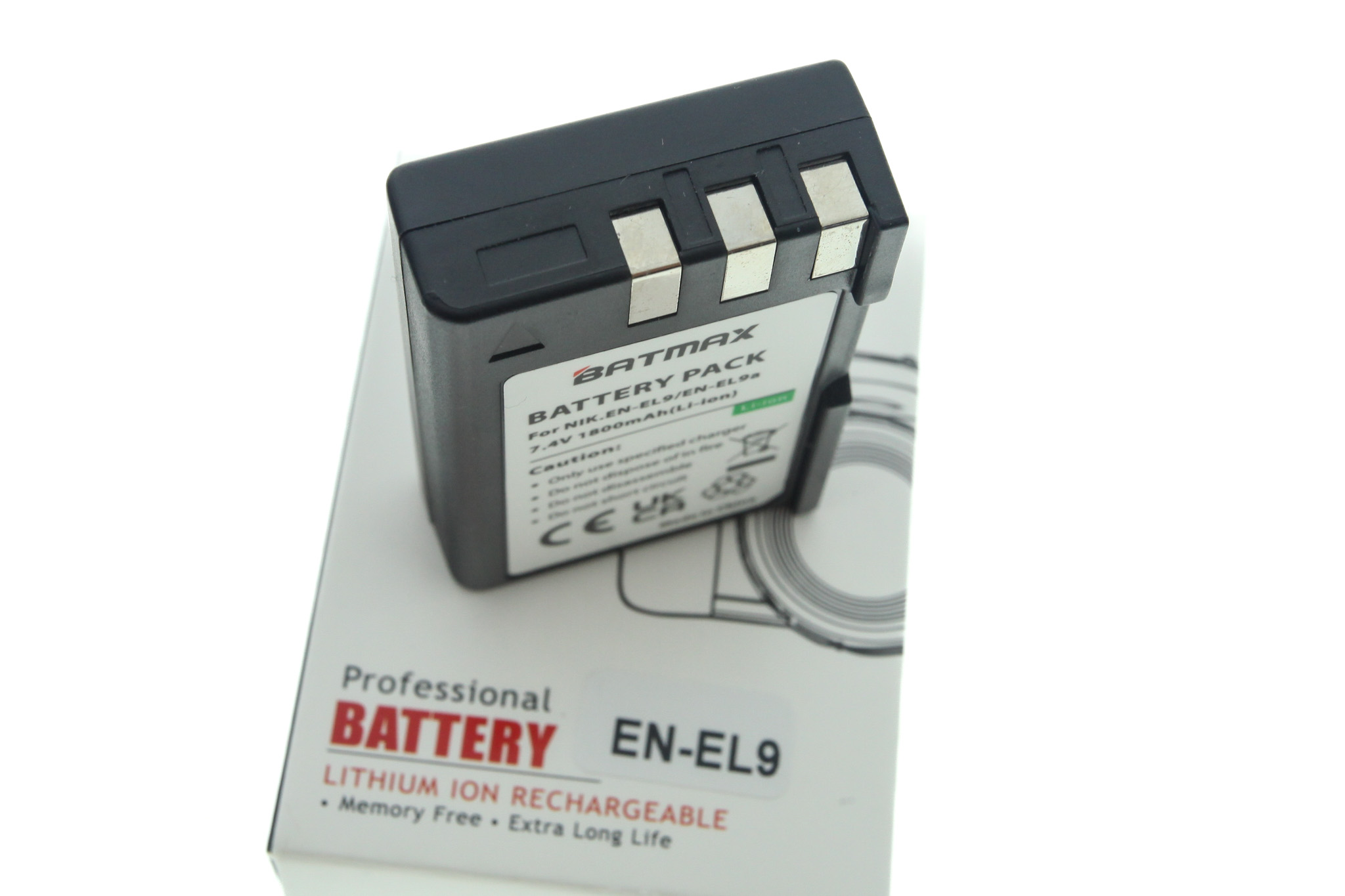 BATMAX EN-EL9 / EN-EL9a Li-ion baterie 1800 mAh pro Nikon
