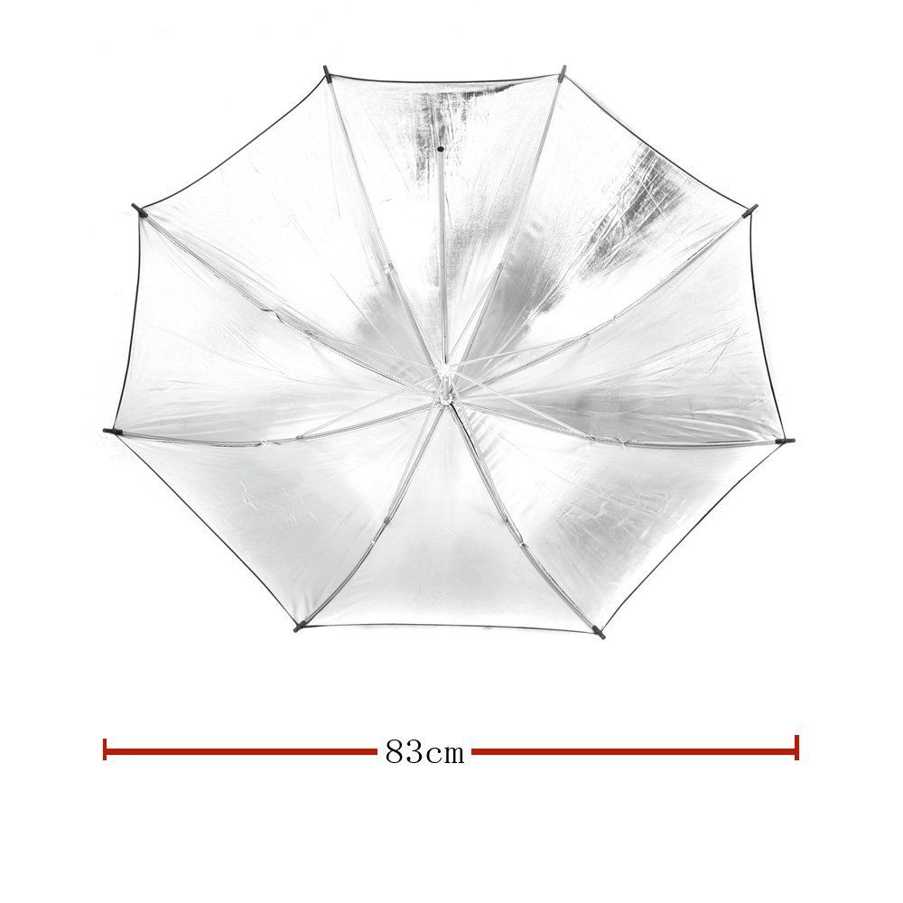 Studiový deštník stříbrný 84cm