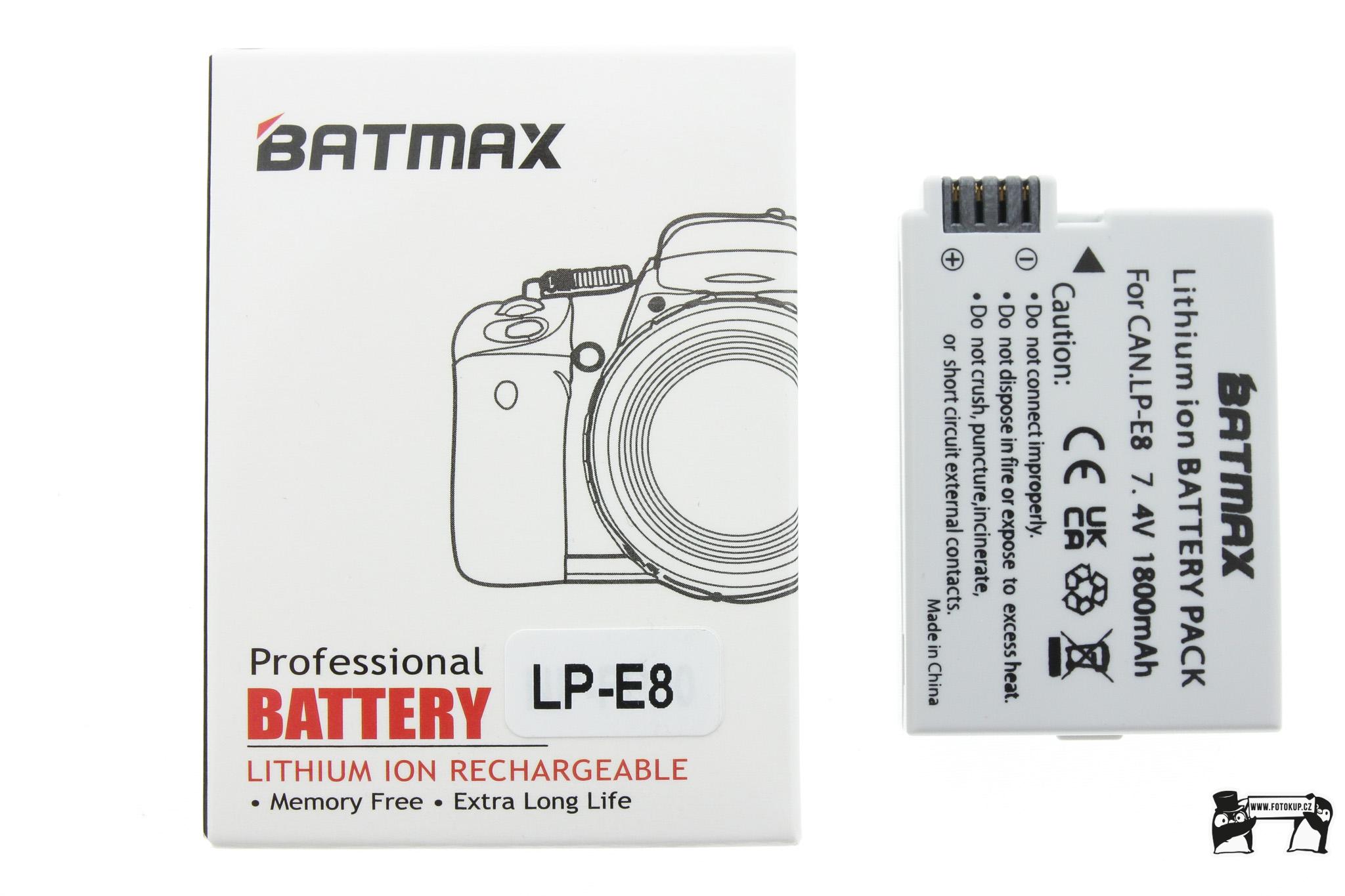 Baterie Canon LP-E8  1800mAh Batmax
