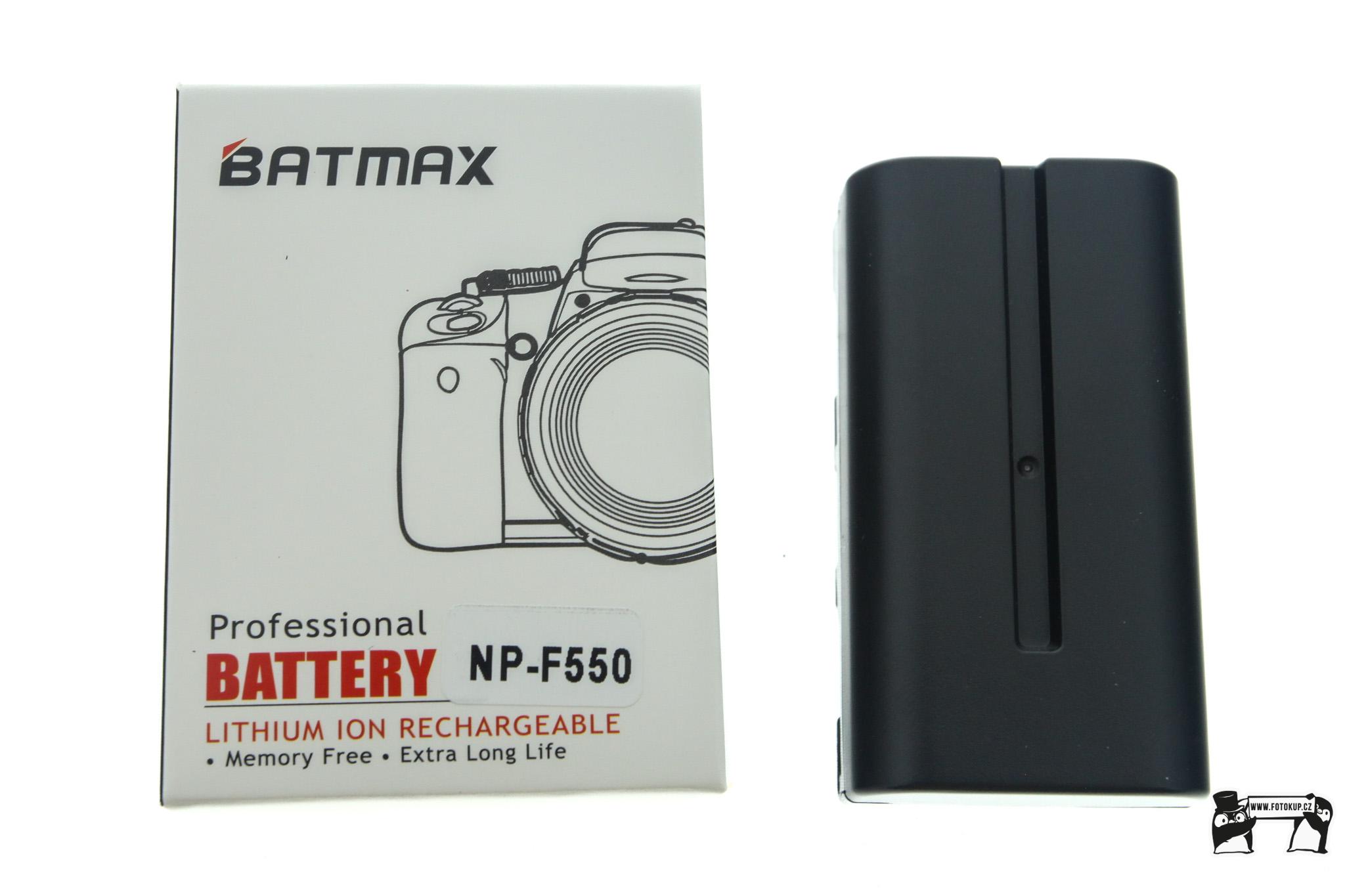 BATMAX NP-F550 / NP-F570 Li-ion baterie 2600 mAh pro video a LED světla