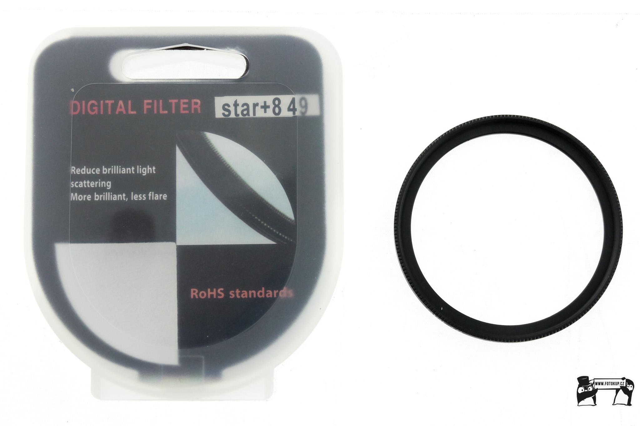 Fotografický filtr Star 8x  49mm – Hvězdičkový efekt pro noční focení