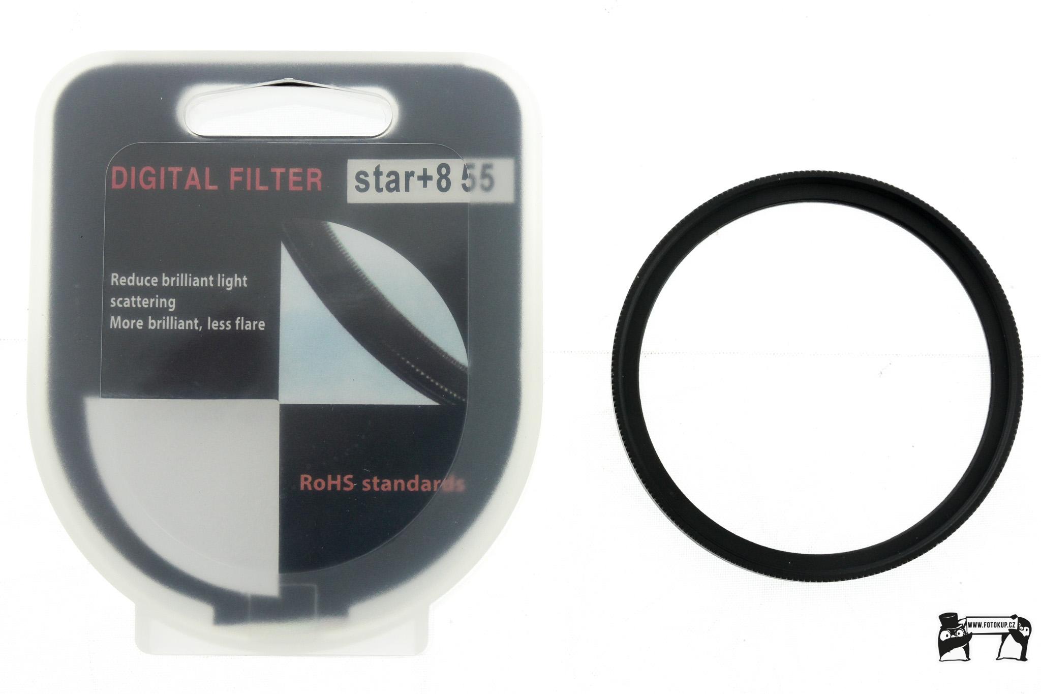 Fotografický filtr Star 8x  55mm – Hvězdičkový efekt pro noční focení