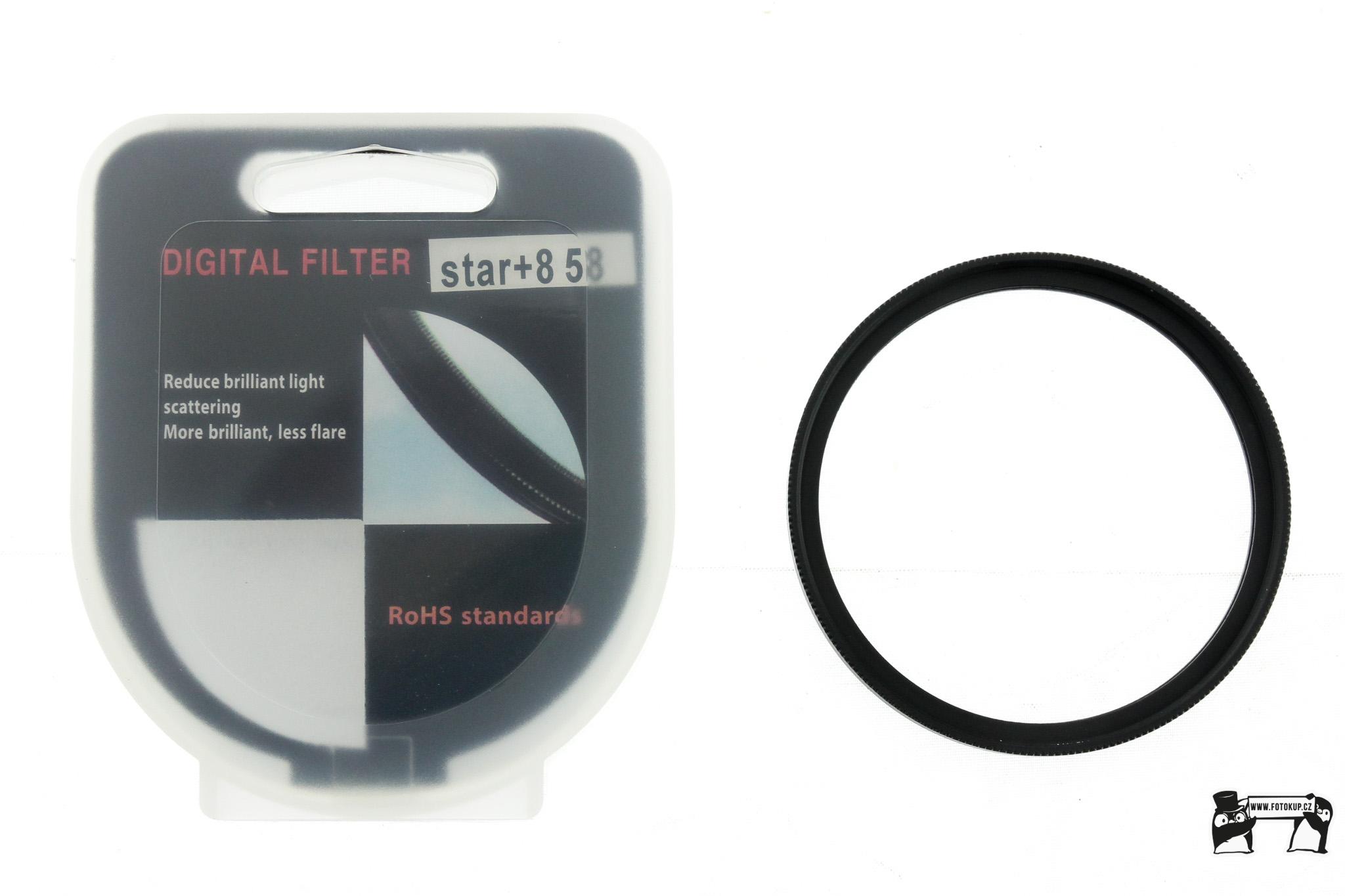Fotografický filtr Star 8x  58mm – Hvězdičkový efekt pro noční focení