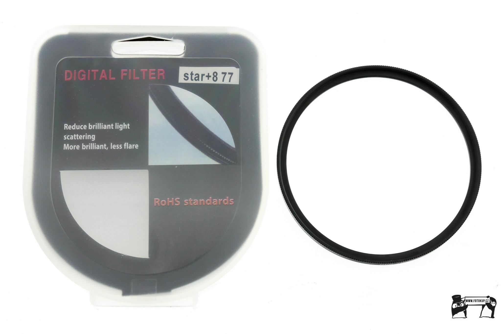 Fotografický filtr Star 8x  77mm – Hvězdičkový efekt pro noční focení