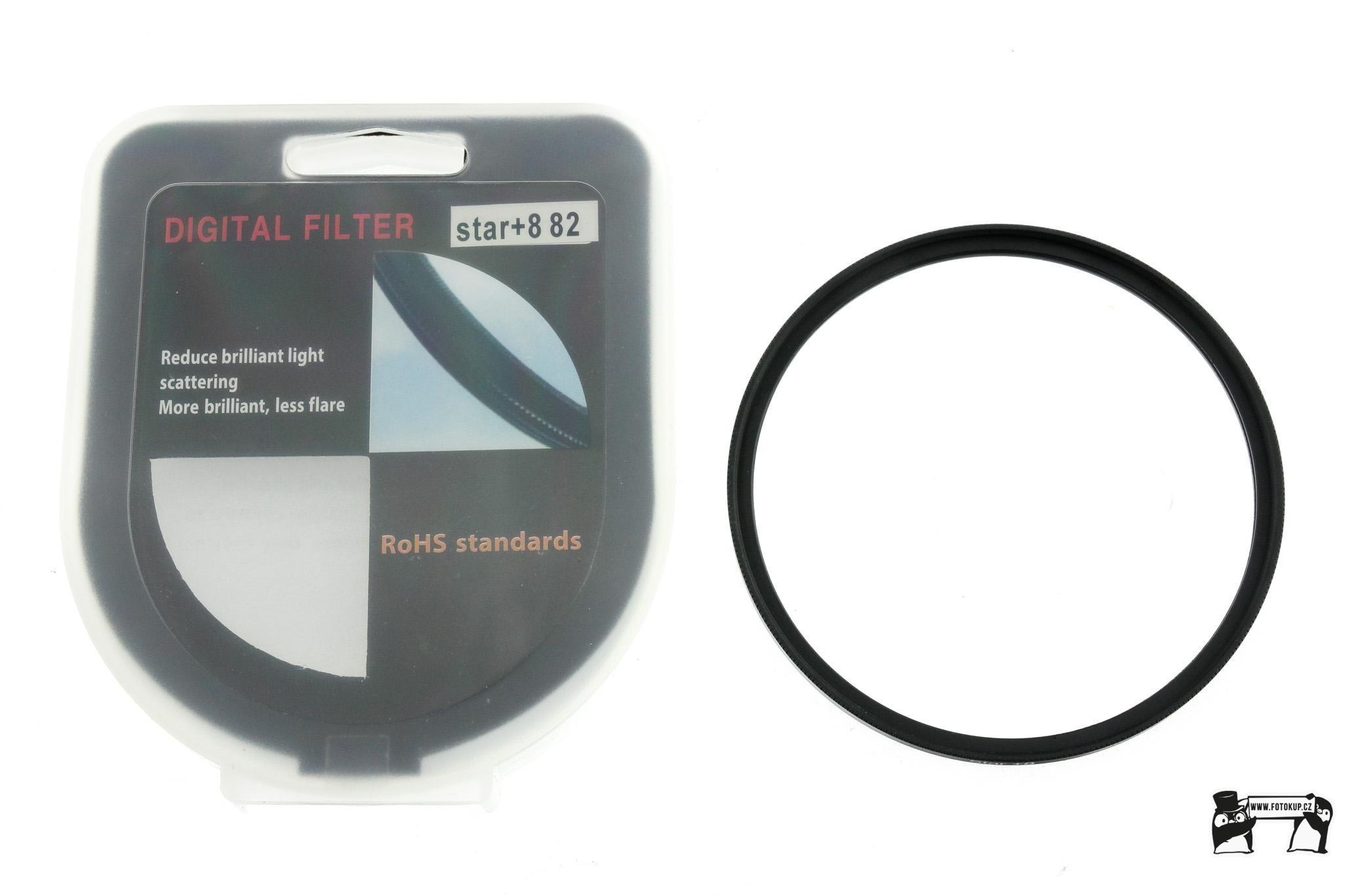 Fotografický filtr Star 8x  82mm – Hvězdičkový efekt pro noční focení