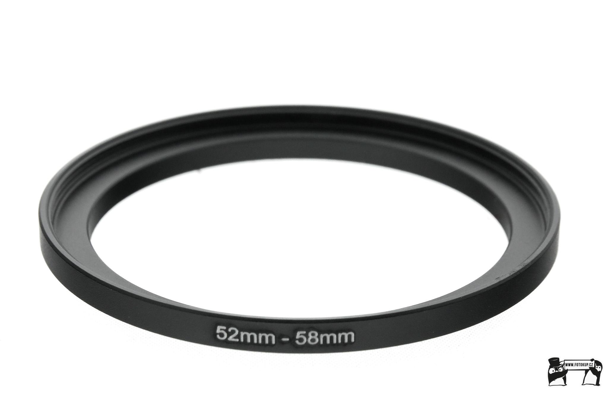 Redukční kroužek UP 52mm na 58mm – Umožňuje použití filtrů s odlišným závitem