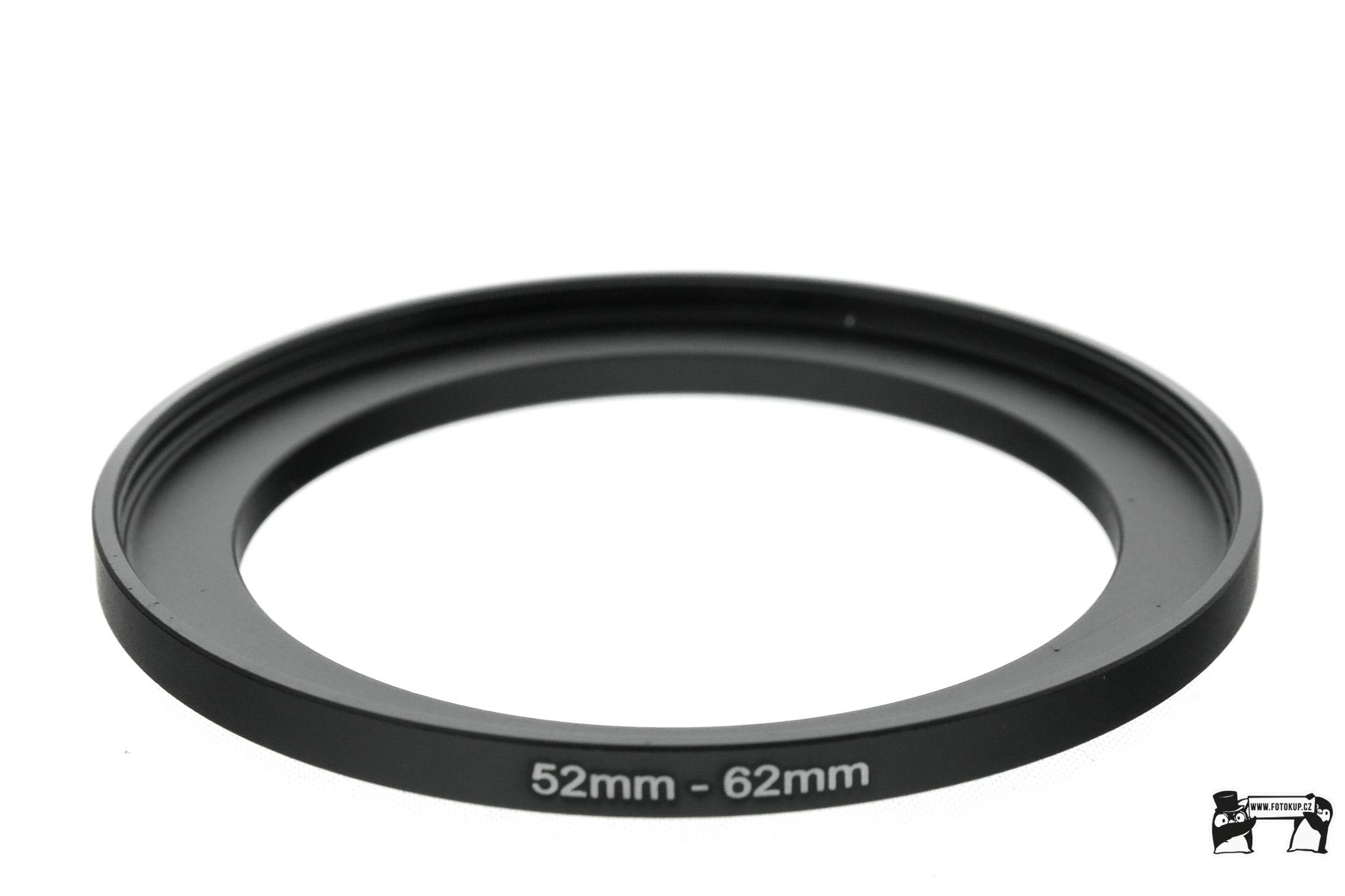 Redukční kroužek UP 52mm na 62mm – Umožňuje použití filtrů s odlišným závitem