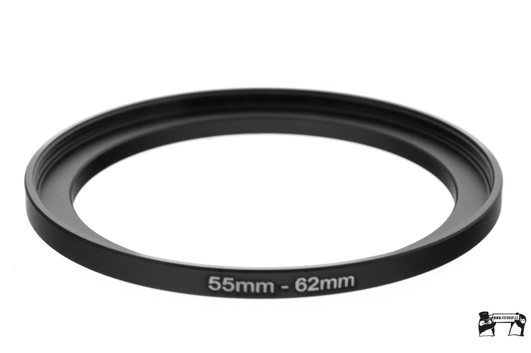 Redukční kroužek UP 55mm na 62mm – Umožňuje použití filtrů s odlišným závitem