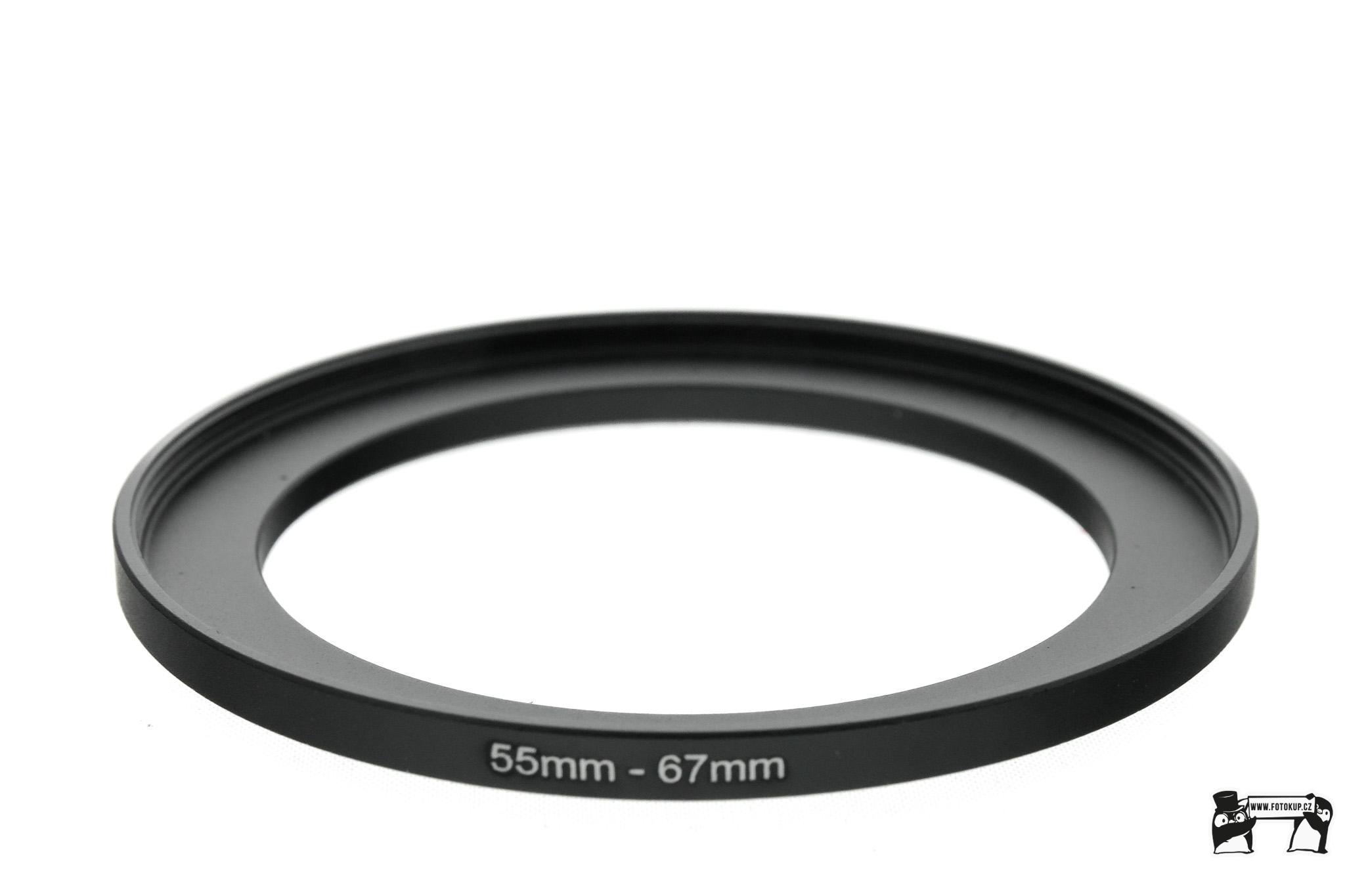 Redukční kroužek UP 55mm na 67mm – Umožňuje použití filtrů s odlišným závitem