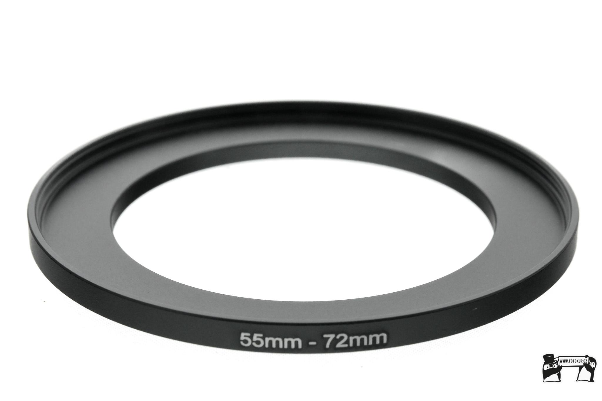 Redukční kroužek UP 55mm na 72mm – Umožňuje použití filtrů s odlišným závitem