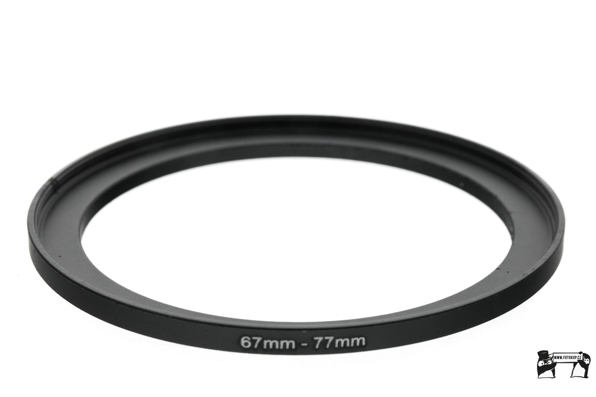 Redukční kroužek UP 67mm na 77mm – Umožňuje použití filtrů s odlišným závitem