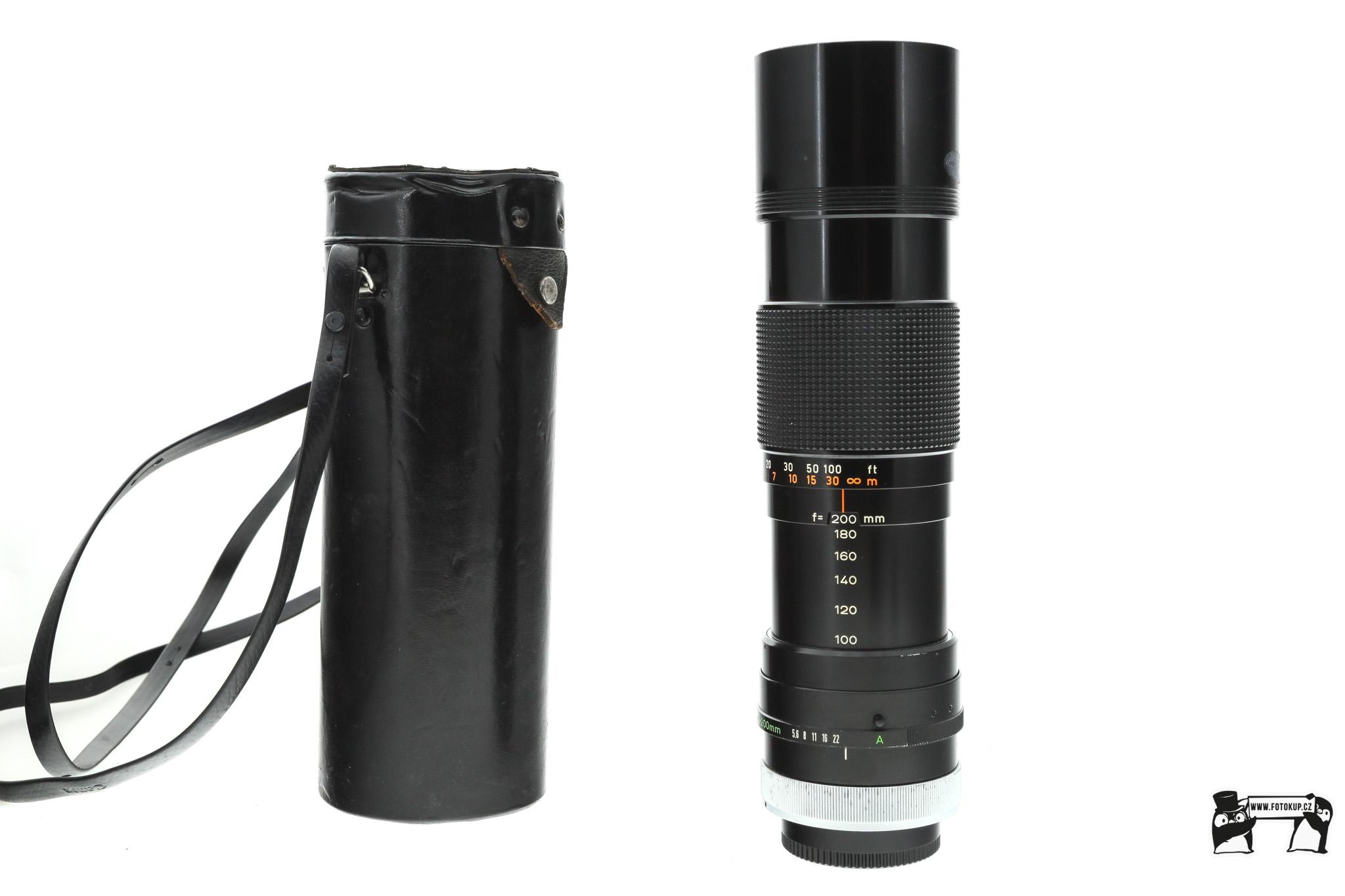 Bazarový objektiv Canon FD 100-200mm f/5.6 S.C. – kompaktní manuální telezoom