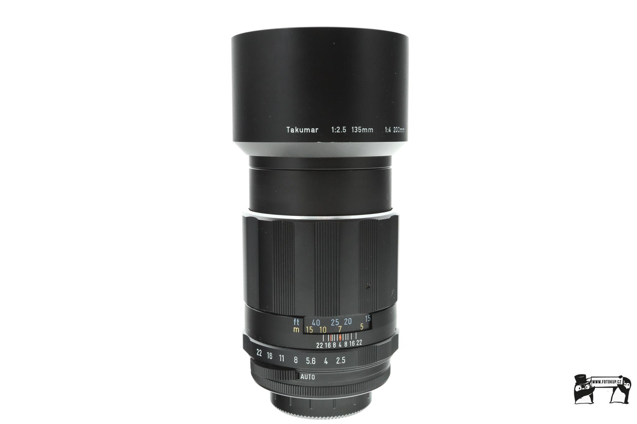 Bazarový objektiv Asahi SMC Takumar 135mm f/2.5 pro závit M42 – světelný teleobjektiv