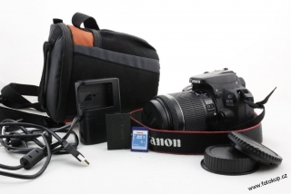 Zrcadlovka Canon 100D + 18-55mm + příslušenství