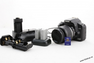 Zrcadlovka Canon 450D + 18-55mm + příslušenství