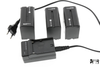Baterie Sony PT-F960 7200mAh 3ks + nabíječka
