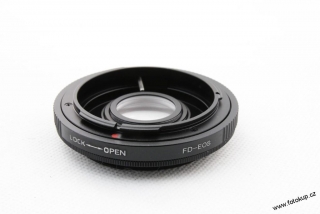 Adaptér / redukce Canon FD na Canon EOS s optikou