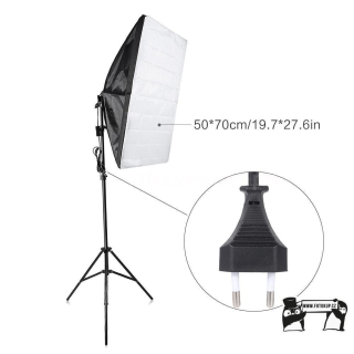 SoftBox s paticí pro E27, 50x70cm, kompletní set