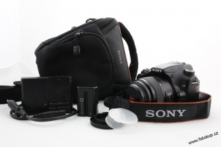 Zrcadlovka Sony a58 + 18-55mm + příslušenství