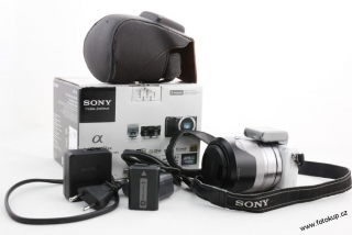Zrcadlovka Sony nex5R + 18-55mm + příslušenství
